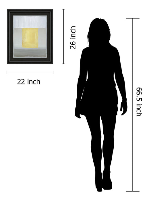 Halflight Il By Caroline Gold - Framed Print Wall Art - Yellow