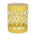 Outdoor Metal Large End Table, Modern Design