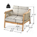 Sumbawa - Outdoor Club Chair - Teak / Beige