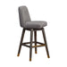 Amelia - Swivel Bar Stool - Gray Oak / Mocha