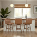 Elias - Swivel Rubberwood Barstool