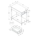 Accent Side Table, 2 Tier, Storage Drawer, Stylish Traditional Design