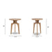 Carmel - Round Side Table - Antique Brown