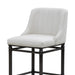Marvin - Steel Frame Faux Leather Upholstered Counter Height Barstool