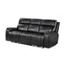 Gary - Power Reclining Sofa With Pillow Top Arms, Hidden Cup Holders - Black