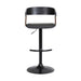 Larisa - Adjustable  Wood Bar Stool - Black