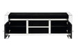 Noralie - 59" Bench With Storage - Mirrored & Faux Diamonds