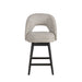 Adrian - 26" Counter Height Swivel Barstool - Morning Fog / Gray