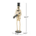 Skeleton Musician Statue, For Halloween Indoor Outdoor Party Display - Gold