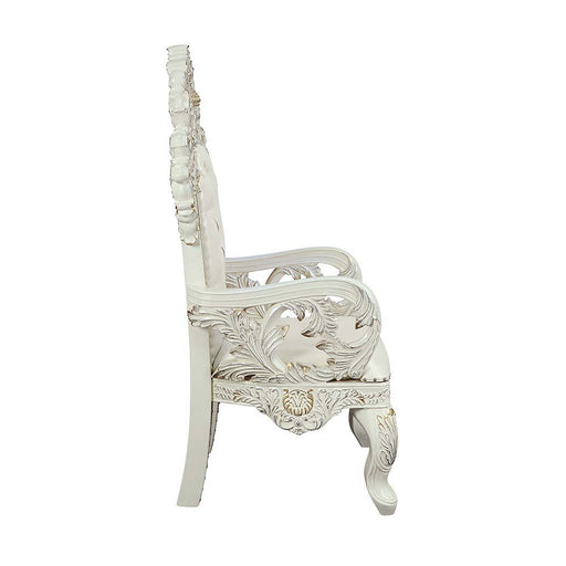 Adara - Dining Chair (Set of 2) - White PU & Antique White Finish Sacramento Furniture Store Furniture store in Sacramento