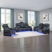 Ephron - Power Motion Recliner With Power Headrest & LED - Black