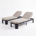 Outdoor Chaise Lounge With Cushion, 5 Position Adjustable Backrest