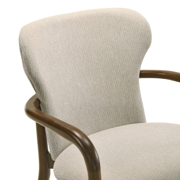 Klarissa - Dining Chair - Cream / Walnut