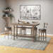 Bar Height Storage Table - Brown