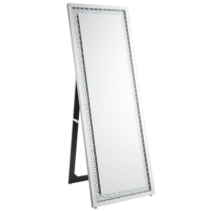 Nysa - Floor Mirror - Mirrored & Faux Crystals