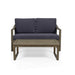 Samwell - Coffee Table & Loveseat Set With Water Resistant Cushions - Dark Gray