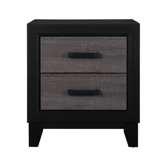 Soluto - Nightstand - Gray / Black