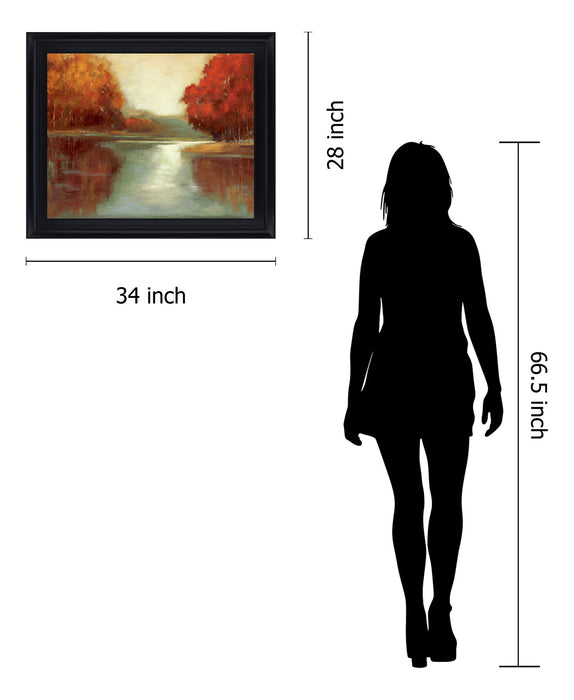 Amber Grove Reflection - 28" x 34" Framed Wall Art
