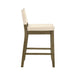 Yaneli - Contemporary Natural Wood Counter Height Kitchen Bar Stool