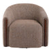 Ballona - Accent Chair With Swivel - Brown Chenille