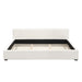 Elegant Wide Edge Bed With Soft Upholstered
