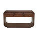Console Table With 3 Drawers, Display Shelf