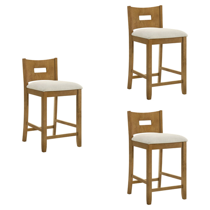 Ren - 26" Counter Height Rubberwood Barstool (Set of 2)