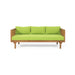 Claremont - 3 Seater Daybed Teak Acacia Wood Water Resistant Cushions