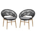 Cyril - Outdoor Papasan Style Dining Chair (Set of 2)
