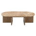 Markku - Coffee Table With Natural Marble - Oak