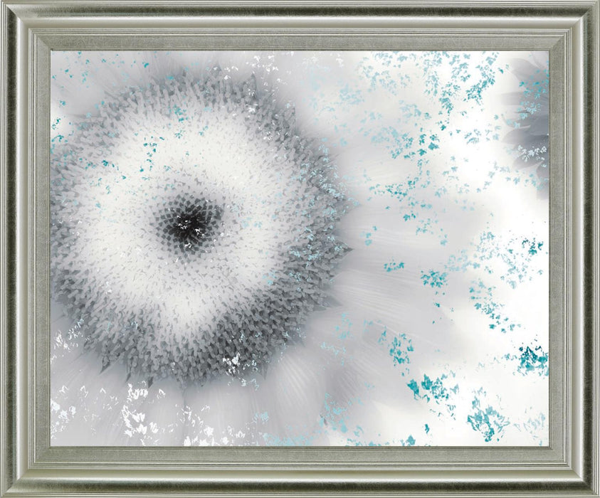 Frosted Petal Burst - 28" x 34" Framed Wall Art
