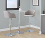 Daniella - Contemporary Adjustable Barstool With Swivel - Light Gray