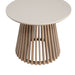 Karmic - 36" Round Outdoor Dining Table - Wire-Brushed Eucalyptus