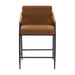 Mid Century Modern Counter Stool Set With Iron Frame