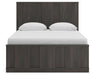 Shaehartin - Queen Panel Platform Bed - Dark Brown
