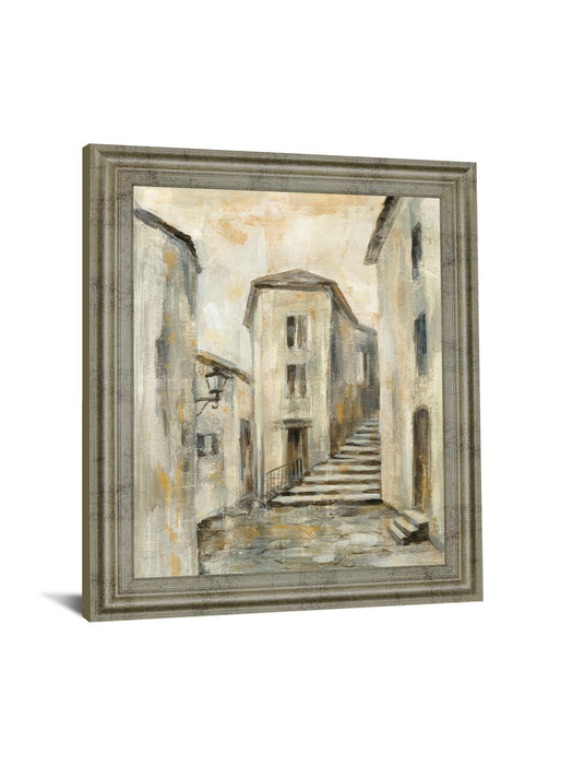 Golden Alleyway - 28" x 34" Framed Wall Art