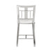 Celina - Counter Height Open Back Metal Barstool With Faux Leather Seat - White