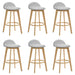 Vera - Upholstered Wood Counter Height Barstool