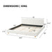 Upholstered Platform Bed Frame With Thick Headboard