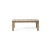 Outdoor Coffee Table With Slat Panel Top - Light Brown