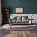 3 Seater Sofa With Nailhead Trim And Turned Legs For Living Room