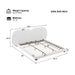 Upholstered Platform Bed With Split Headboard
