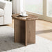 Markku - End Table With Natural Marble - Oak
