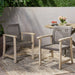 Outdoor Dining Chair Acacia Wood Frame (Set of 2)