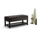 Cosmopolitan - Storage Ottoman Bench With Open Bottom - Tanners Brown