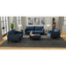 Loveseat With Flared Legs - Blue