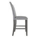 Upholstered Bench With Back - Gray