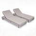 Outdoor Chaise Lounge & Wheels, 5 Position Adjustable Backrest