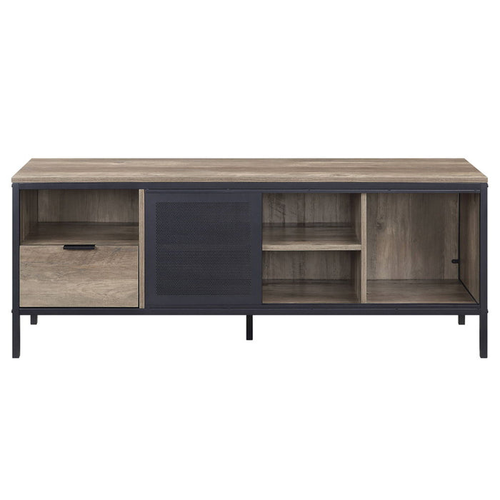 Nantan - 21" TV Stand - Rustic Oak & Black