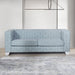 Saree - Sofa - Light Teal Chenille & White